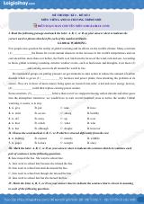 Đề số 2 - Đề thi cuối học kì 2 - Tiếng Anh 12 mới
